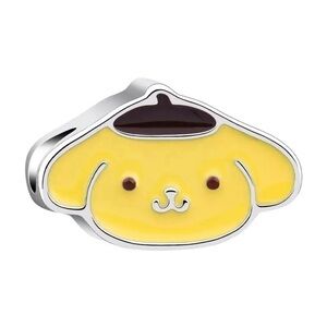 3 For $35 Pompompurin Enamel & 925 Sterling Silver Plated Charm For Bracelet